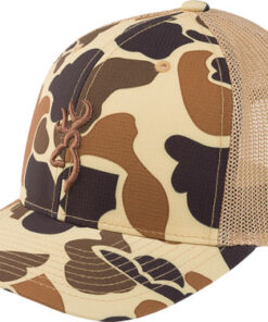 BROWNING CAP CUPPED UP MESH110 - SNAPBACK VNTG TAN BCKMRK OSFM