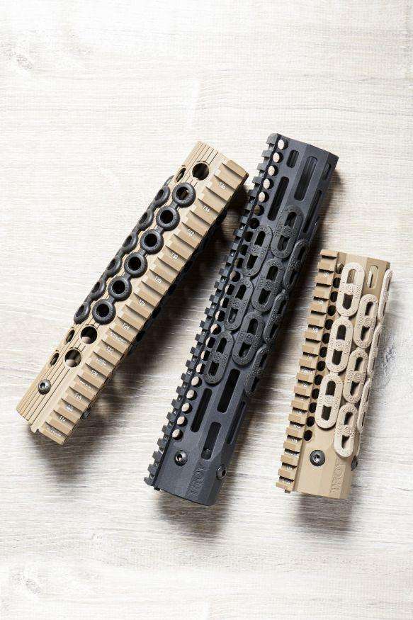 TROY SQUID GRIP INSERTS FOR MLOK HANGUARDS RUBBER 7PACK FDE