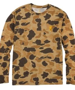 Browning Wasatch Long Sleeve T-Shirt Vintage Tan Camo S