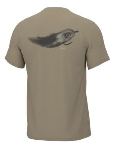 Huk Streamer Fly Short Sleeve Shirt Overland Trek L