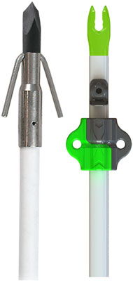 MUZZY FISH ARROW W/GAR POINT - NOCK & BOTTLE SLIDE 1EA