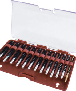 TIPTON 13-PIECE NYLON RIFLE - BORE BRUSH SET W/STORAGE CASE
