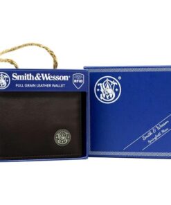 Rugged Rare S&W Bi Fold Wallet Brown