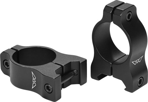 WARNE VAPOR 1" LOW MATTE RINGS - ALUMINUM