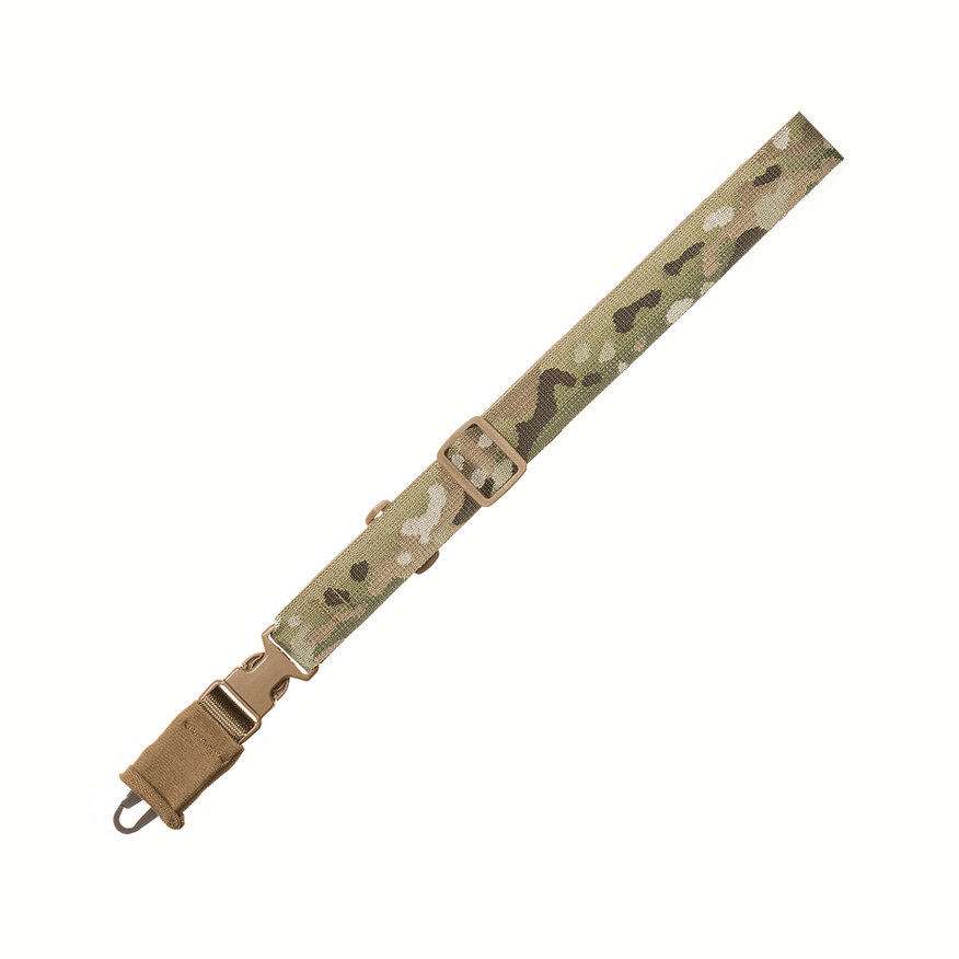 TAC SHIELD CQB SINGLE POINT SLING HK HOOK SILENCER MULTI-CAM BLACK 1 1/2"