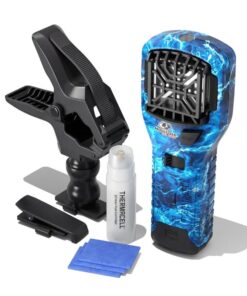 Thermacell MR300 Portable Mosquito Repeller Mossy Oak Fishing Bundle with Clamp