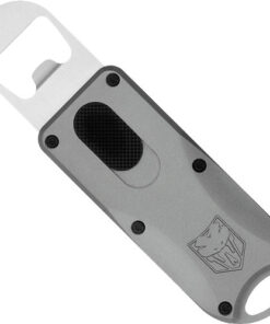 COBRATEC OTF BOTTLE OPENER - GREY 4.62" OAL W/LANYARD LOOP
