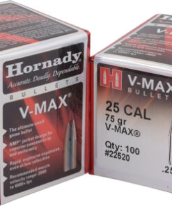 HORNADY BULLETS 25 CAL .257 - 75GR V-MAX 100CT 40BX/CS