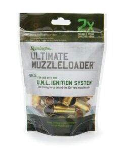 Remington Ultimate Muzzleloader Ignition Source Primed UML Brass Case 24/Bag