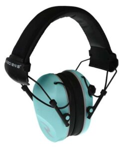 RADIANS R3220ECS EARMUFFS AQUA  DUAUL MIC. AUX. INPUT JACK FOR USE WITH SMART DEVICES
