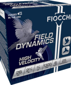 FIOCCHI 28GA 2.75" 3/4OZ #6 - 1300FPS 25RD 10BX/CS