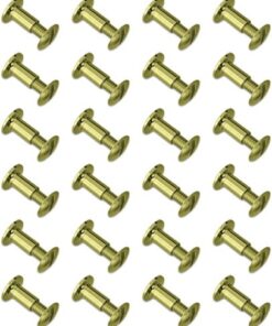 GROVTEC BRASS CHICAGO SCREWS - 24-PACK