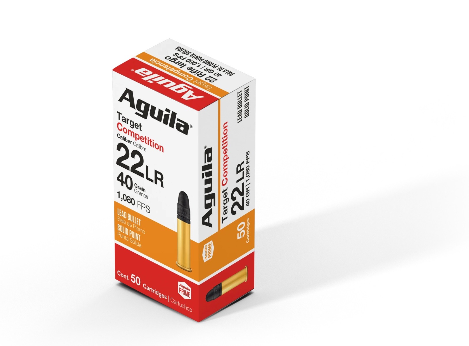 Aguila Ammunition .22 Target Rifle Ammo - 40 Grain | Solid Point | 50rd Box