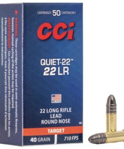 CCI Quiet-22 Rimfire Ammunition .22 LR 40 gr LRN 710 fps 50/ct