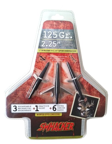SWHACKER BROADHEAD 2-BLADE - 125GR 2.25" CUT 3/PK 2 SWHACKER BROADHEAD 2-BLADE - 125GR 2.25" CUT 3/PK - Image 2