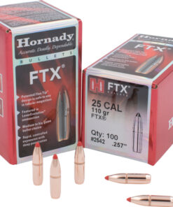 HORNADY BULLETS 25 CAL .257 - 110GR FTX 100CT 30BX/CS
