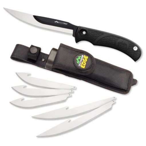 OUTDOOR EDGE RAZOR-MAX FIXED BLACK 6 BLADES ( BLISTERPACK )