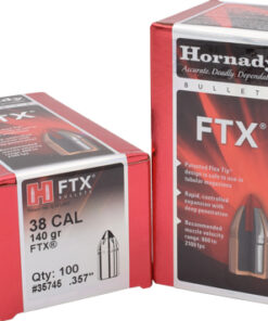 HORNADY BULLETS 38 CAL 357 - 140GR FTX 100RD 15BX/CS