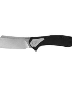 Kershaw Bracket Folding Knife 3-2/5" Cleaver Blade Black