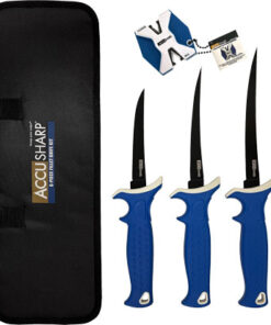 ACCUSHARP 6-PIECE FILLET KNIFE - KIT W/SHARPENER & ZIP CASE