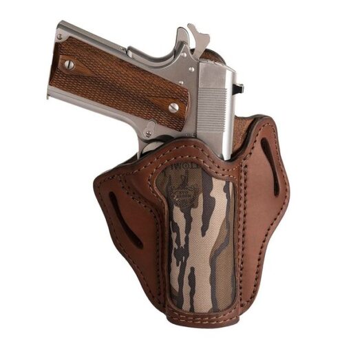1791 GUNLEATHER MOSSY OAK BELT HOLSTER SIZE 1 BROWN RH FITS 5IN 1911