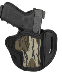 1791 GUNLEATHER MOSSY OAK BELT HOLSTER SIZE 2.1 BLACK RH FITS OFFICER 1911/GLOCK 1719