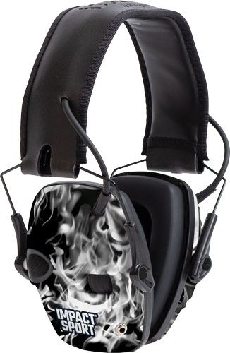 HOWARD LEIGHT IMPACT SPORT - SMOKED BLACK ELEC MUFF NRR22
