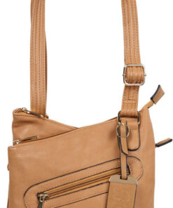 BULLDOG CONCEALED CARRY PURSE - CROSS BODY STYLE TAN