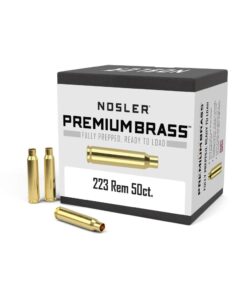 Nosler Unprimed Brass Rifle Cartridge Cases 50/ct .223 Rem