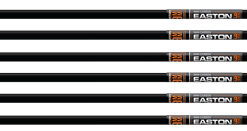 EASTON XBOW BOLT 9MM CARBON - 20" W/3" VANES HALF MOON 6-PK