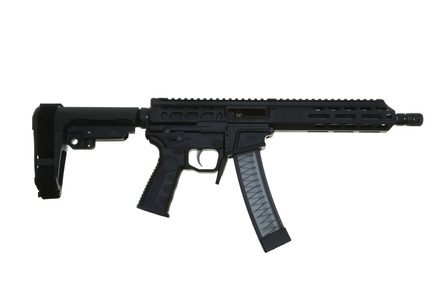 Wraithworks WARSCORP9 Side-charging AR Pistol - Black | 9mm | 8.5" Barrel | 7" M-LOK Rail | SBA3 Brace | Accepts Scorpion Mags 1 Wraithworks WARSCORP9 Side-charging AR Pistol - Black | 9mm | 8.5" Barrel | 7" M-LOK Rail | SBA3 Brace | Accepts Scorpion Mags