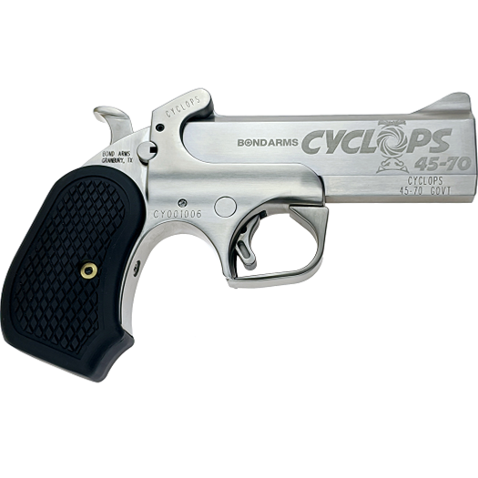 Bond Arms Cyclops Satin Package Handgun .45-70 Gov't Single Shot 4.25" Barrel Satin with Holster