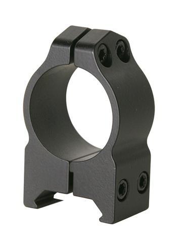 Warne 2-Piece Maxima Fixed Scope Ringmounts with Grooved Receiver - 1" High Matte CZ 550 19mm Dovetail