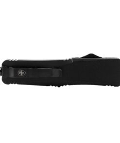 Templar Knife Small Black Rubber Knife 2-3/4" OTF Dagger Blade Semi Serrated Black