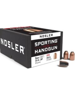Nosler Sporting Handgun Pistol Bullets 9mm .355" 124 gr JHP 250/ct