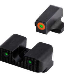 Truglo Tritium Pro Night Sight Set for S&W EZ 380 Green with Orange Front Green Rear