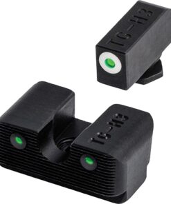 Truglo Tritium Pro Night Sights for Glock 17 / 17L 19 22 23 24 26 27 33 34 35 38 39 Front Outline White Rear Green