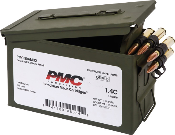 PMC 50 BMG AMMO CAN 660GR