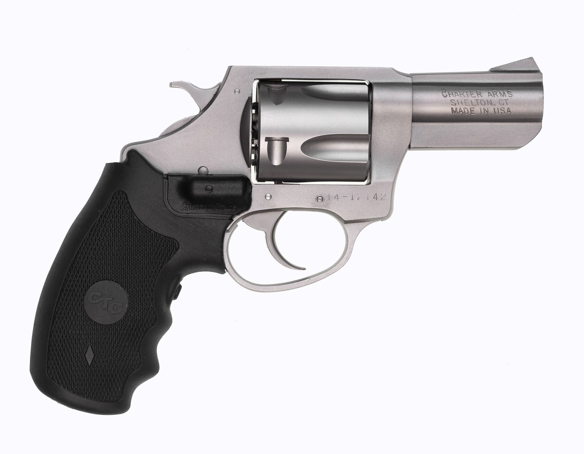 Charter Arms Bulldog .44 Special 2.5" Barrel 5rd Stainless Steel Revolver Crimson Trace Grips 2 Charter Arms Bulldog .44 Special 2.5" Barrel 5rd Stainless Steel Revolver Crimson Trace Grips - Image 2