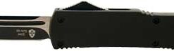 TEMPLAR KNIFE SLIM OTF BLACK - RUBBER 3.1" BLACK TANTO