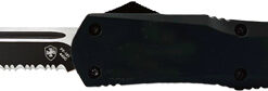 TEMPLAR KNIFE LARGE OTF BLACK - RUBBER 3.5" BLACK TANTO SRRTD