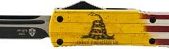 TEMPLAR KNIFE SLIM OTF DON'T - TREAD ON ME 3.1" BLACK TANTO