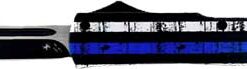 TEMPLAR KNIFE SLIM OTF BACK - THE BLUE 3.1" BLK DROP POINT