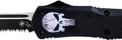 TEMPLAR KNIFE LARGE OTF FALLEN - 3.5" BLACK TANTO SERRATED