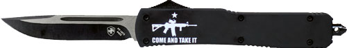 TEMPLAR KNIFE SLIM OTF COME - AND TAKE IT AR 3.1" BLACK DP 1 TEMPLAR KNIFE SLIM OTF COME - AND TAKE IT AR 3.1" BLACK DP