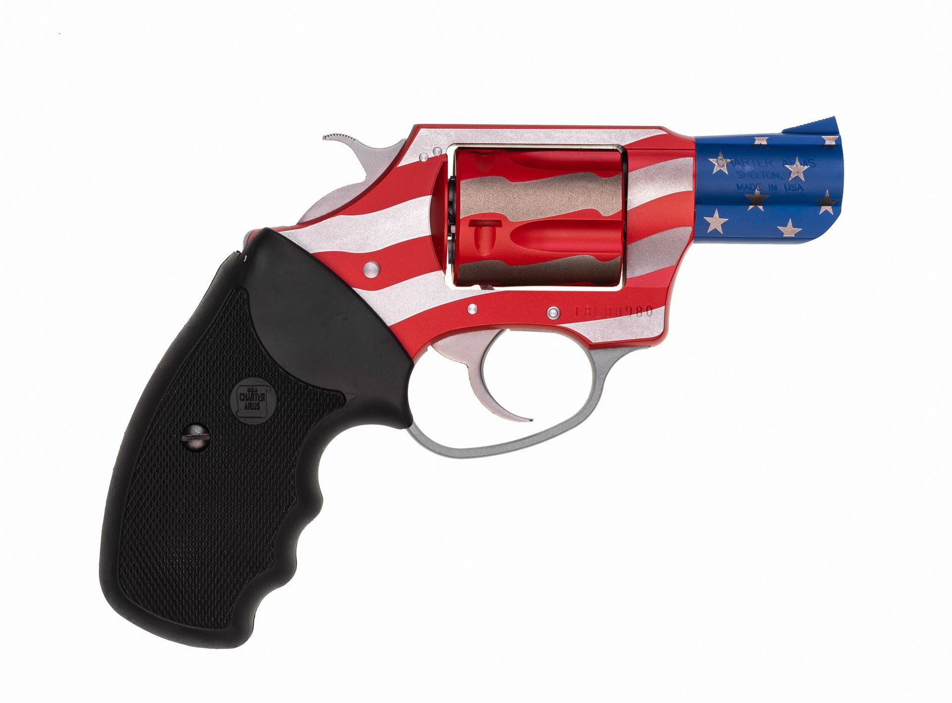 Charter Arms Old Glory .38 Special 2" Barrel 5rd Red White Blue Aluminum Frame Revolver 2 Charter Arms Old Glory .38 Special 2" Barrel 5rd Red White Blue Aluminum Frame Revolver - Image 2