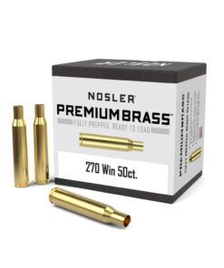 Nosler Unprimed Brass Rifle Cartridge Cases 50/ct .270 Win