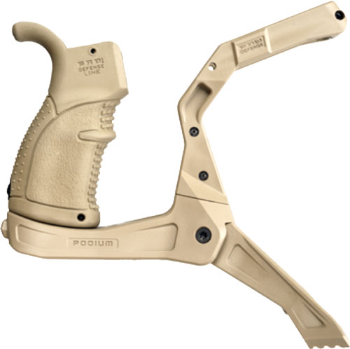 F.A.B. DEFENSE AR PODIUM - BI-POD FDE AR-15 PLATFORM