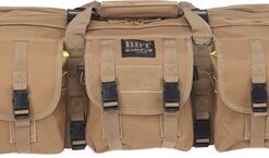 BULLDOG 37" 2 GUN TACTICAL CSE - 3 LARGE ACCESSORY POCKETS TAN