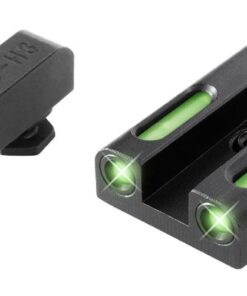 Truglo TFX Tritium/Fiber Optic Day/Night Sights Fits Glock 42 43 43x 48 White Outline Front/Green Rear